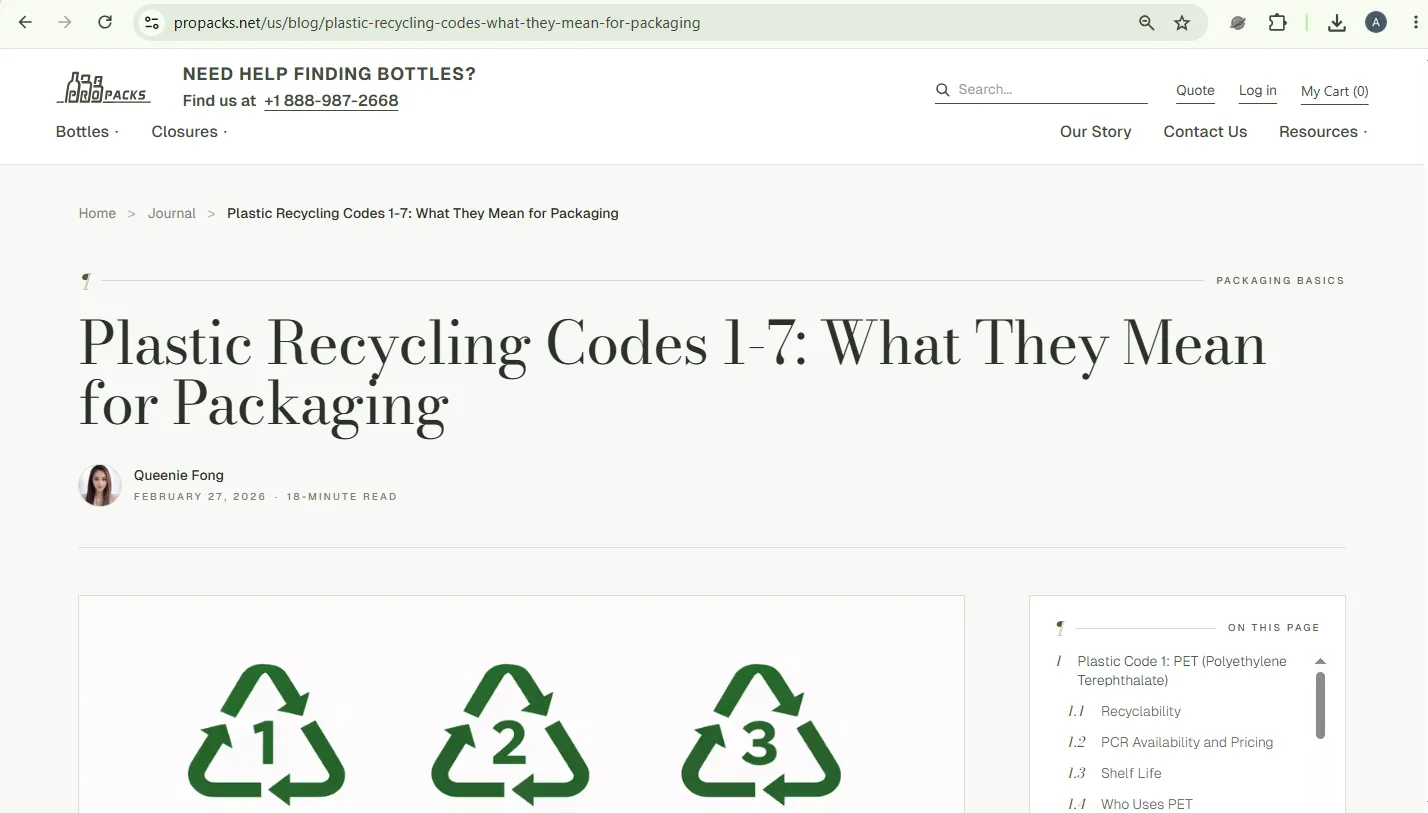 EPA plastic recycling guidance page explaining resin codes, accepted plastics, and local recycling rules
